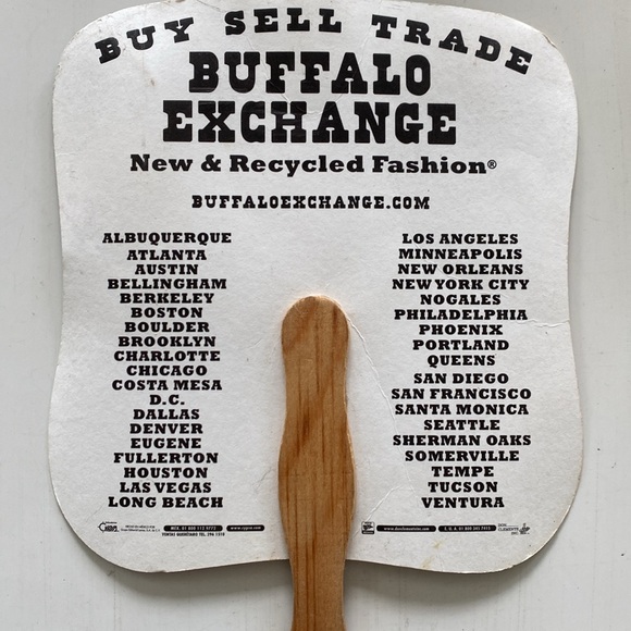 Buffalo Exchange Vintage Hawaii Pin Up Girl Promotional Paper Hand Fan Ephemera - Picture 4 of 10